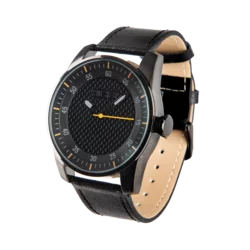 Montre JCB - cuir chromé