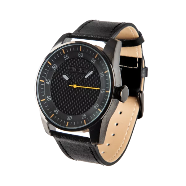 Montre JCB - cuir chromé