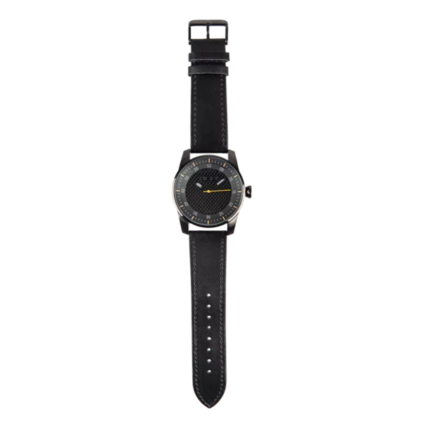Montre JCB - cuir chromé